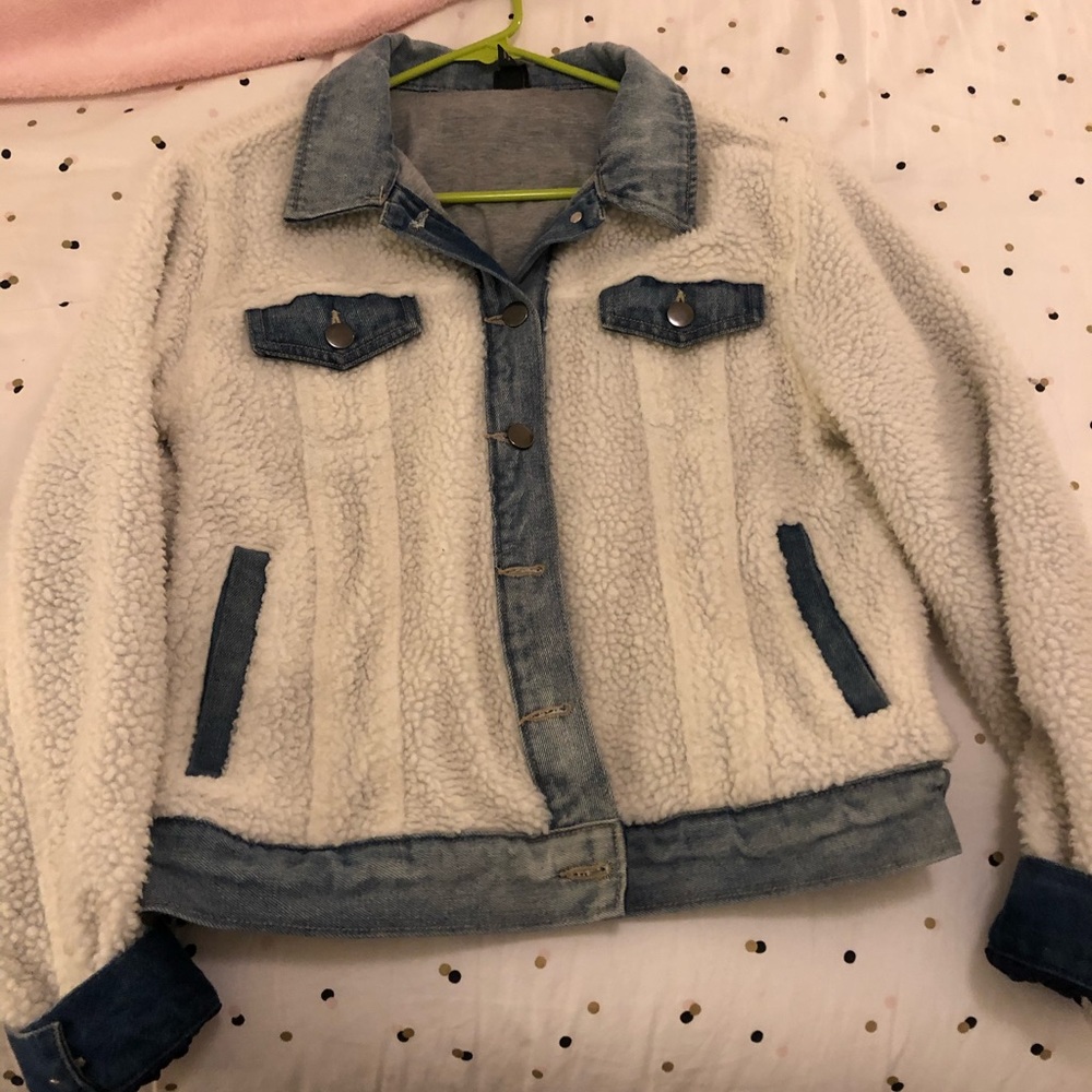 Denim Sherpa Jacket